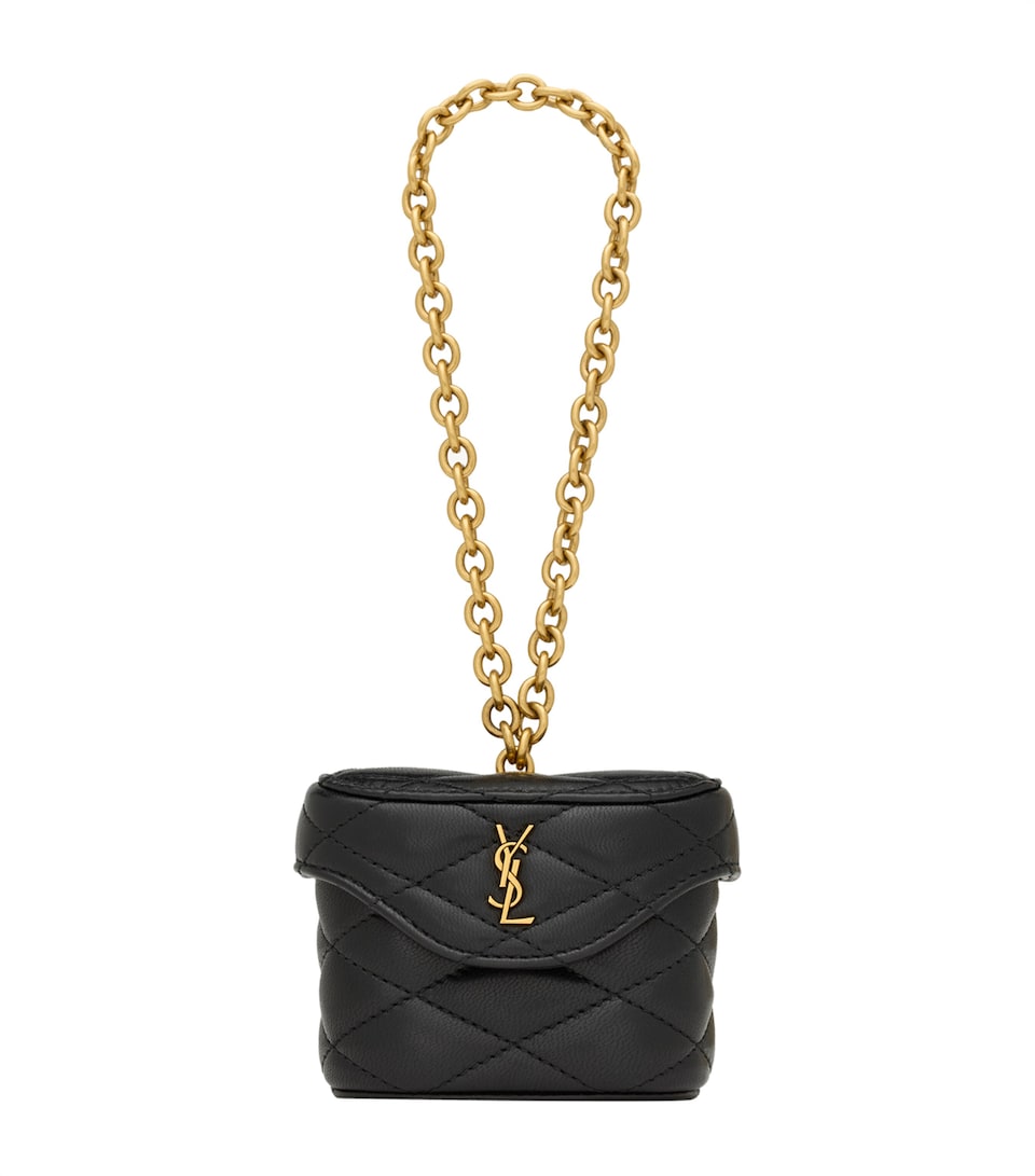 Leather June Box Bag Charm Keyring