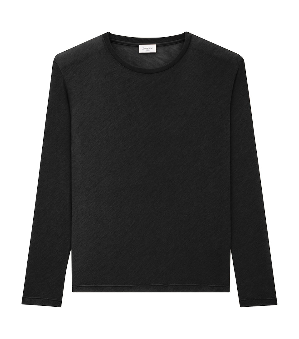 Cashmere-Silk Long-Sleeve T-Shirt