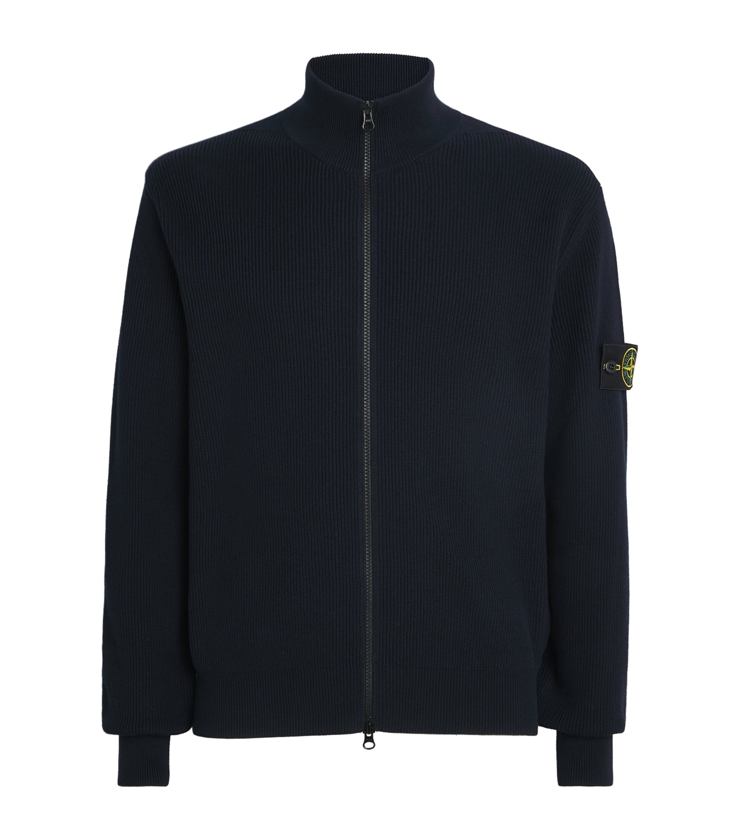 Stone Island Mens Cotton Zip-Up Cardigan
