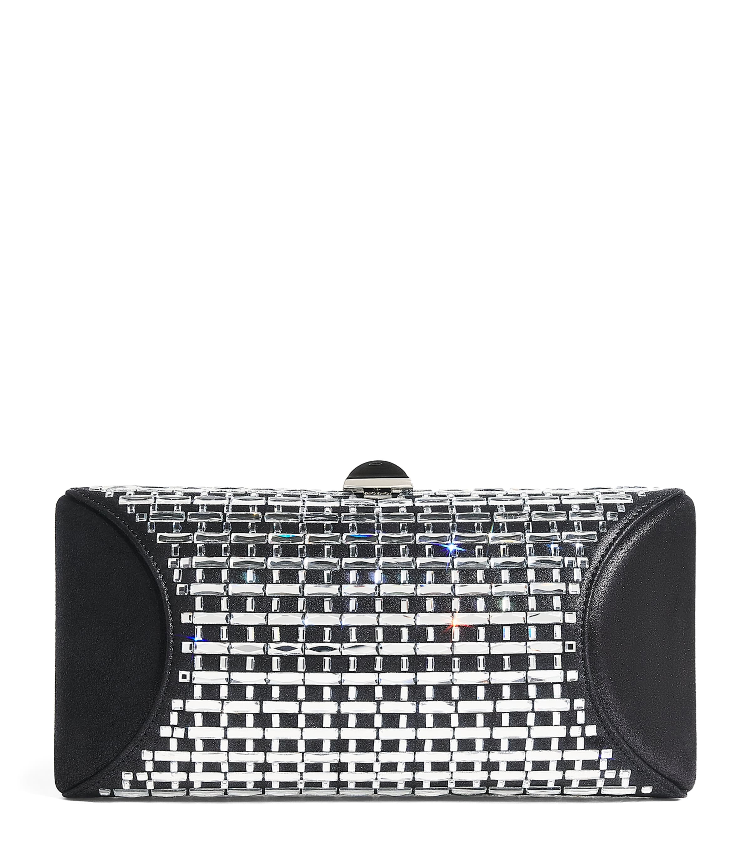 Satin Embellished Tube Plus Clutch Bag
