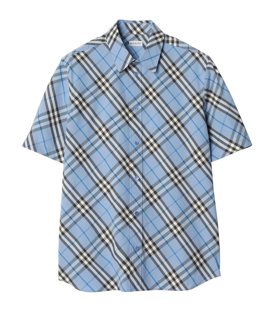 Check-Print Short-Sleeve Shirt