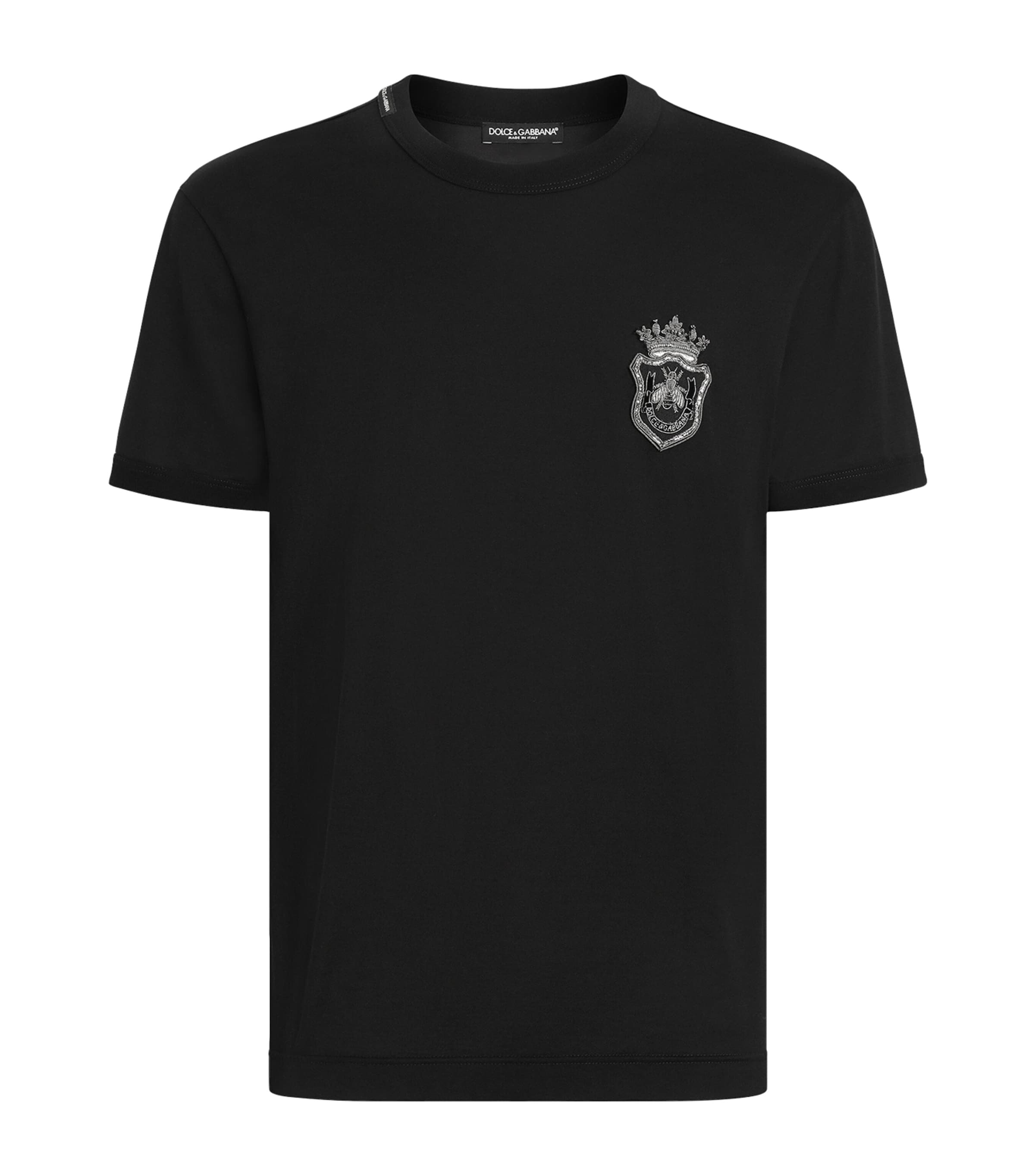 Dolce & Gabbana Cotton Logo Plaque T-Shirt | Harrods US