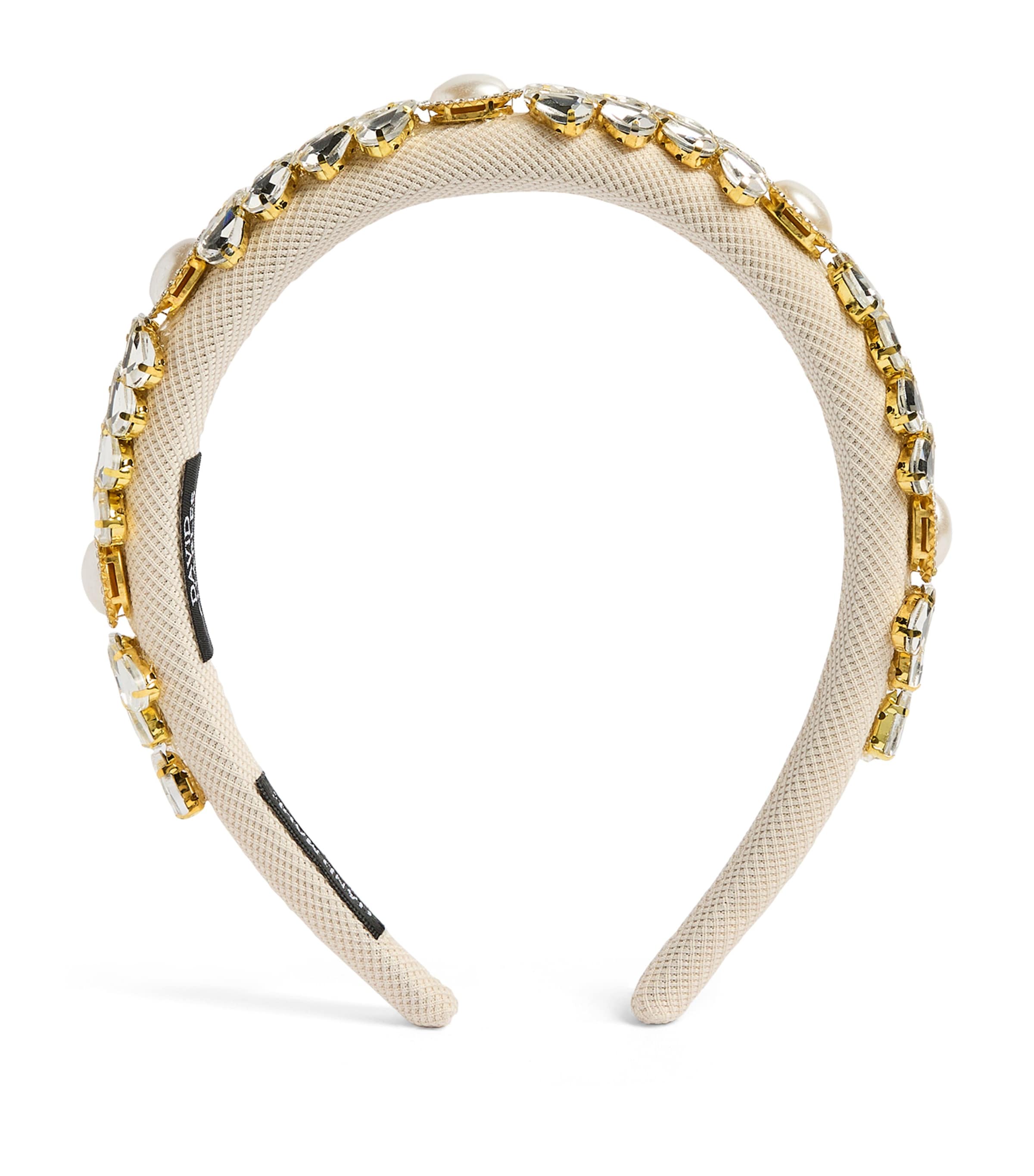 David Charles Embellished Headband L Ivory