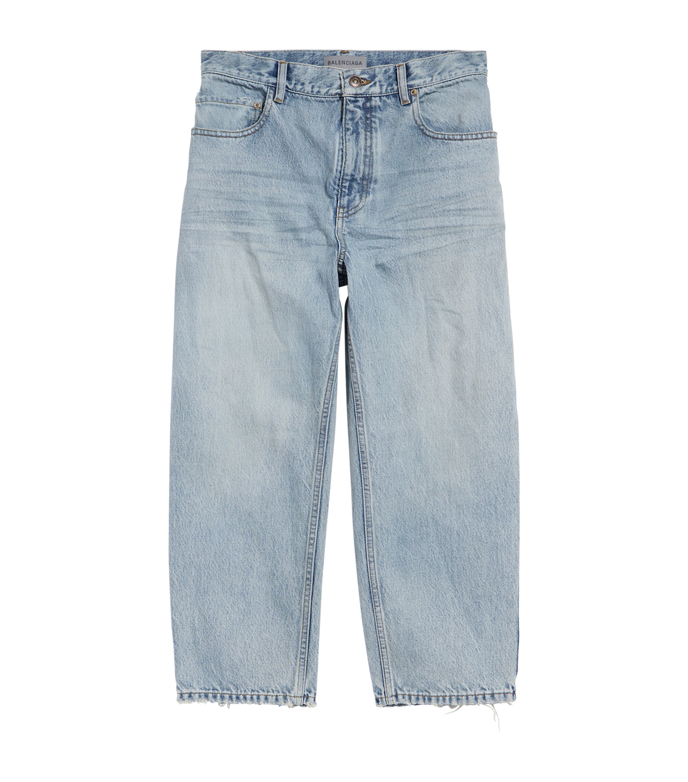 Balenciaga Womens Jackie Cropped Straight-Leg Jeans