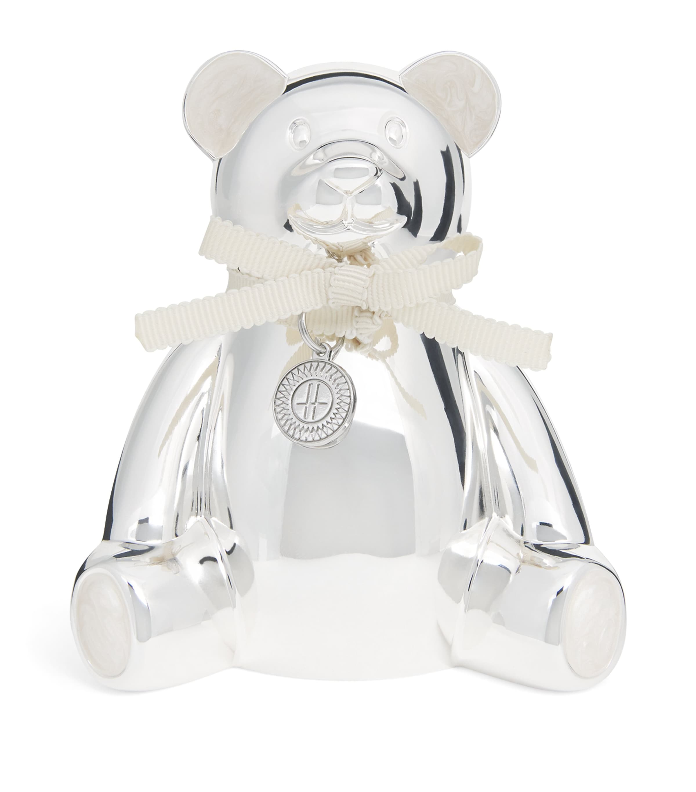 Silver-Plated Bear Money Box