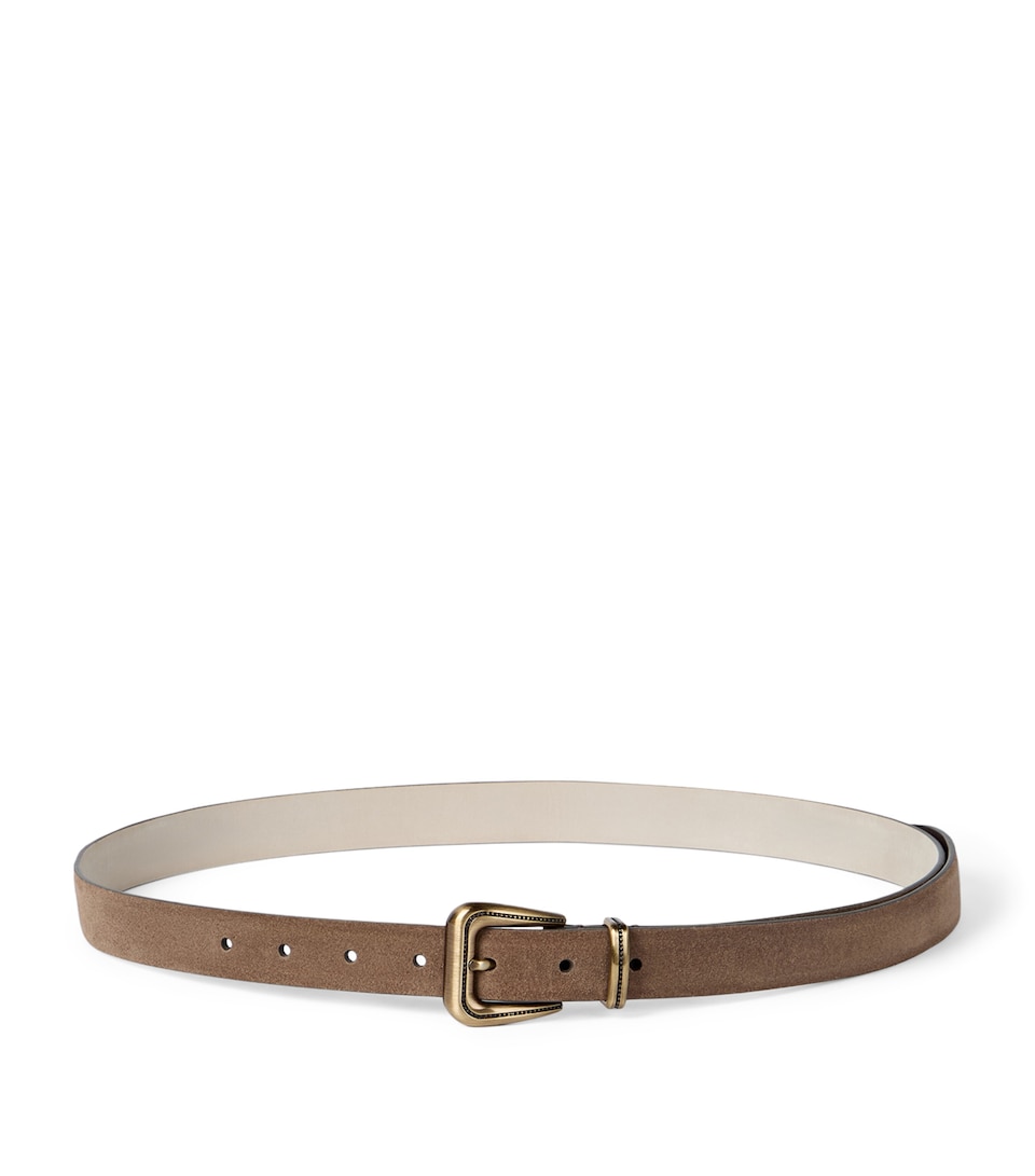 Brunello Cucinelli Suede Monili Belt