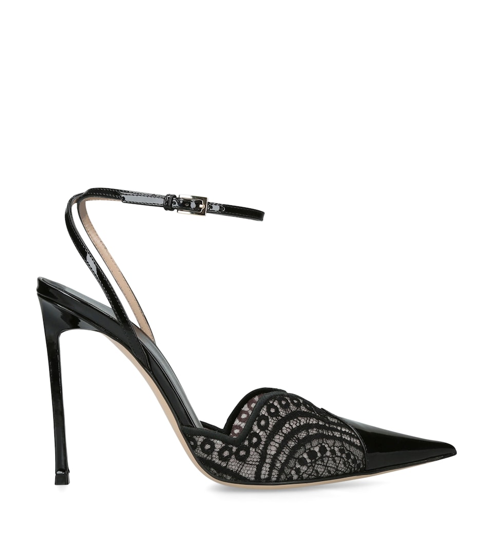 TOM FORD Lace-Detail Pumps 105 Black