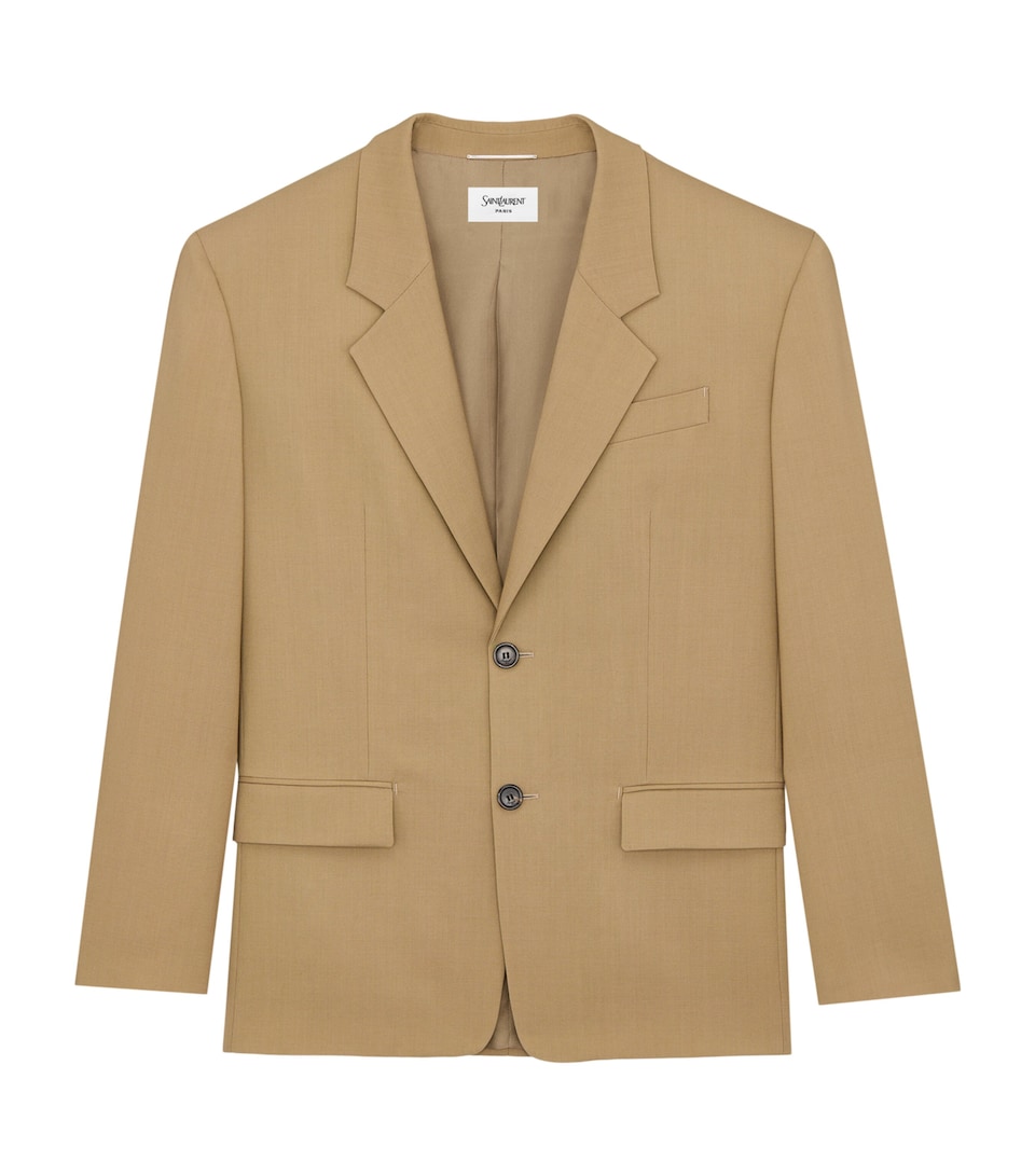 Wool-Mohair Single-Breasted Blazer