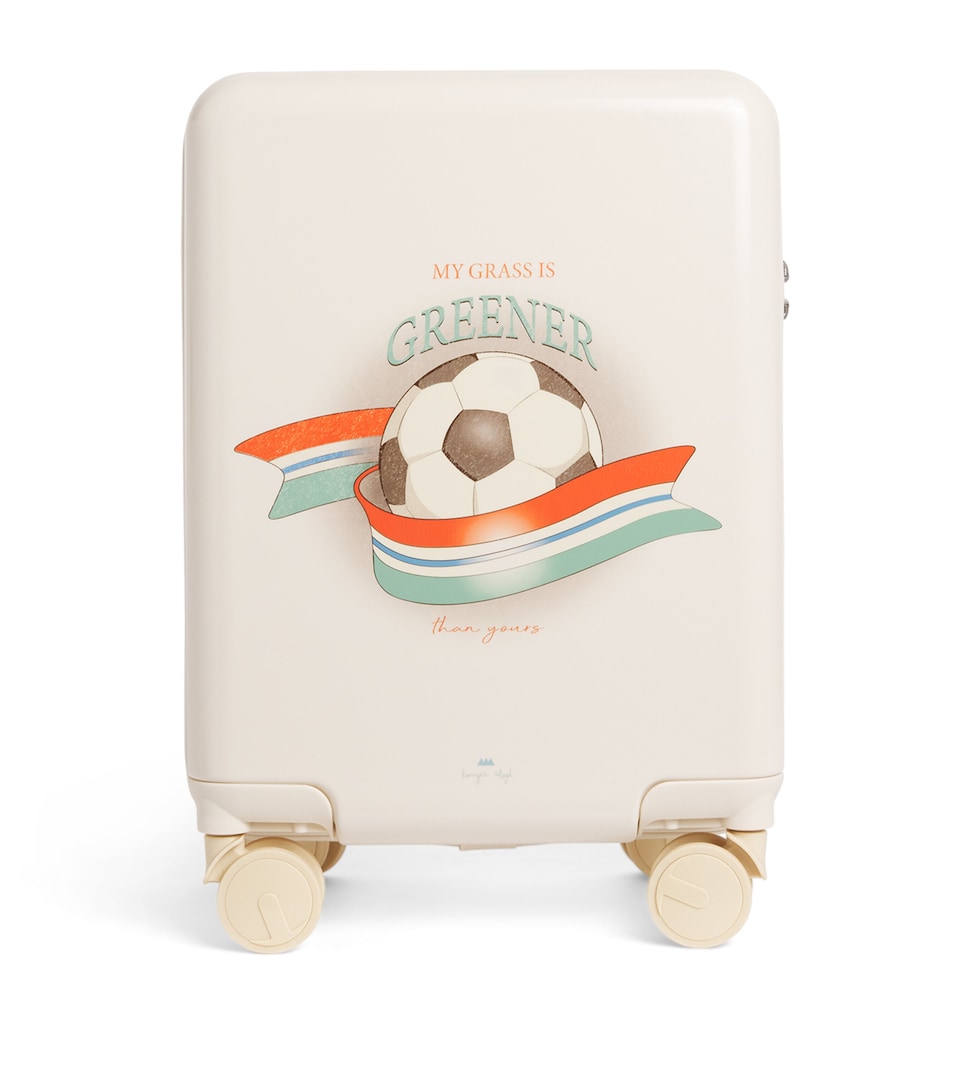 Football Print Suitcase (41cm)