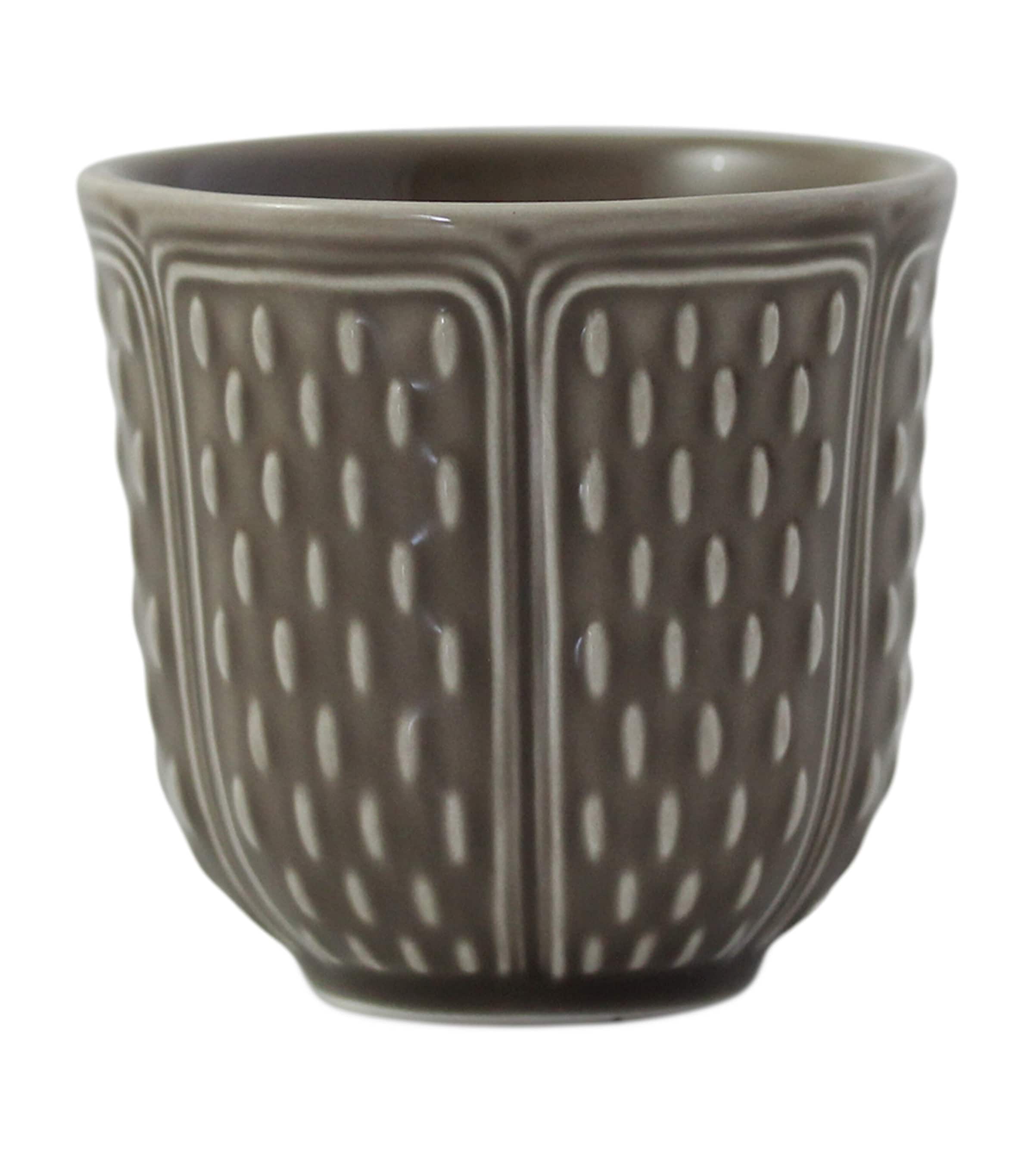 Gien Ceramic Espresso Cup (85ml) Taupe