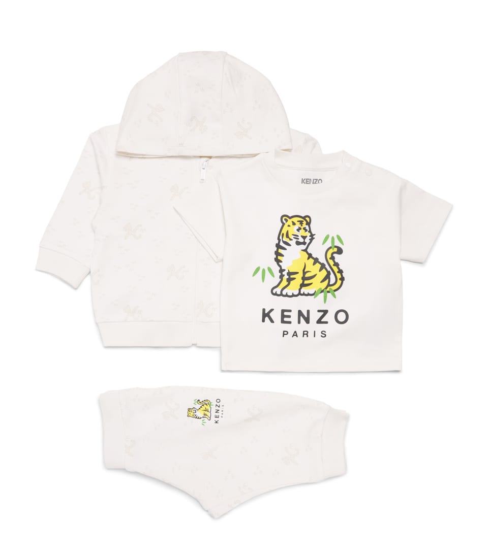 Cotton Tiger Hoodie, T-Shirt and Sweatpants Set (6-24 Months)