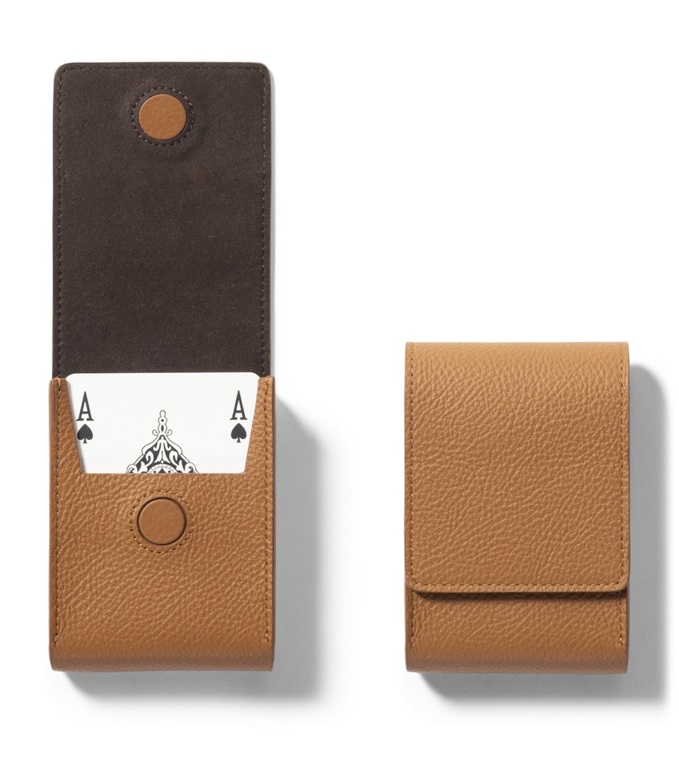Poltrona Frau Leather Playing Cards Pouch Sc India