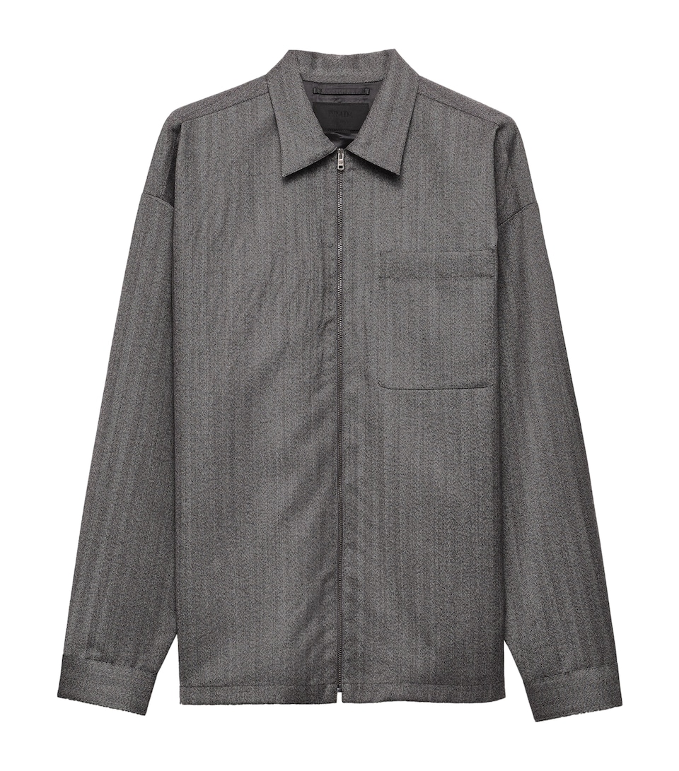 Wool Zippered Shirt