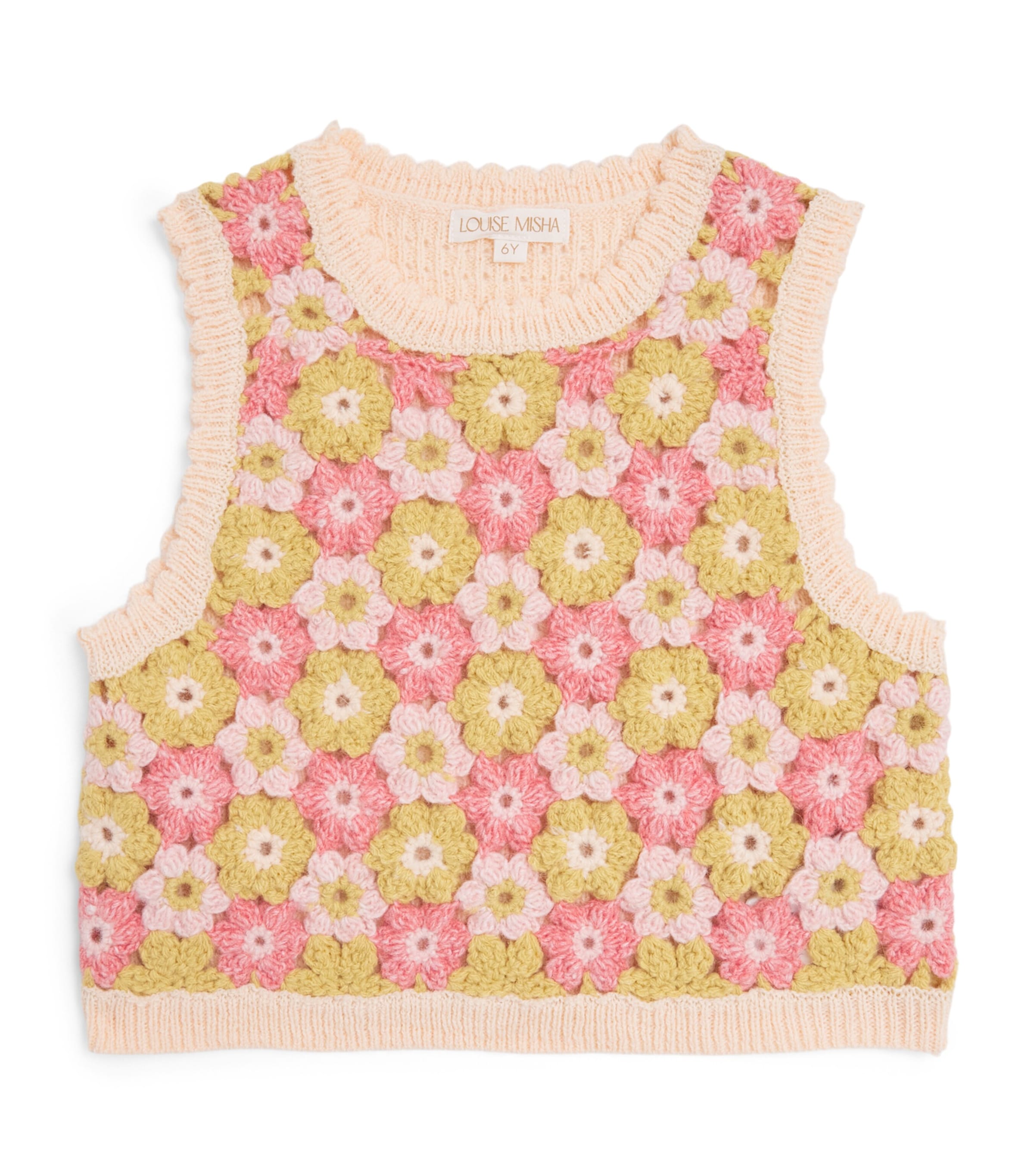 Louise Misha Crochet-Knit Rynia Vest (4-12 Years)