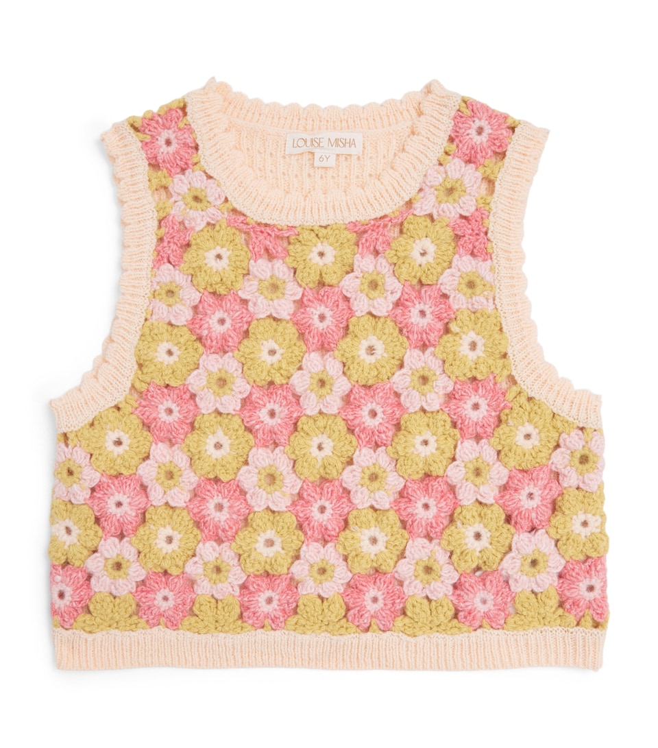 Louise Misha Crochet-Knit Rynia Vest (4-12 Years)