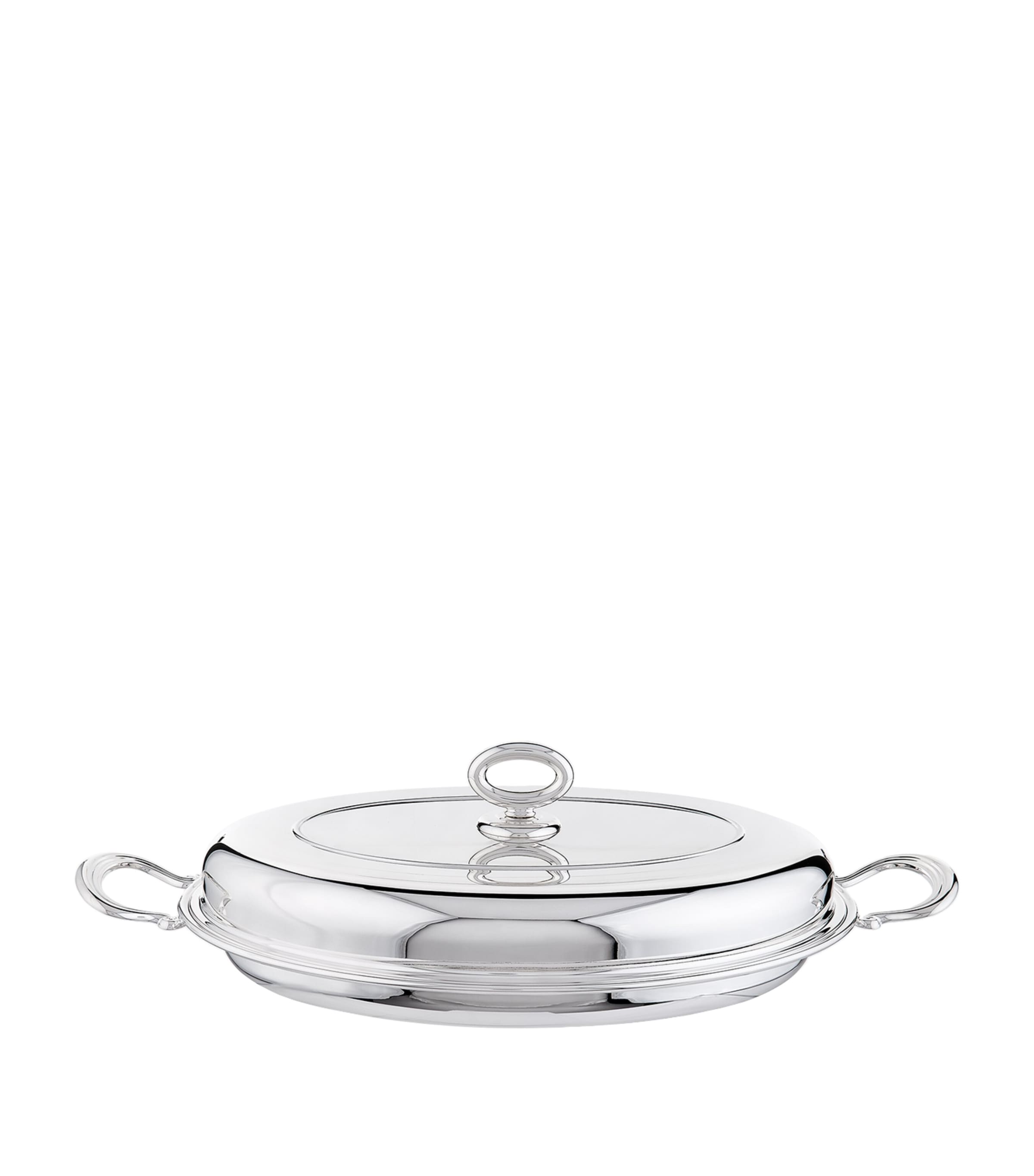 Silver Plated Georgian Oval Serving Dish (25 x 33cm)