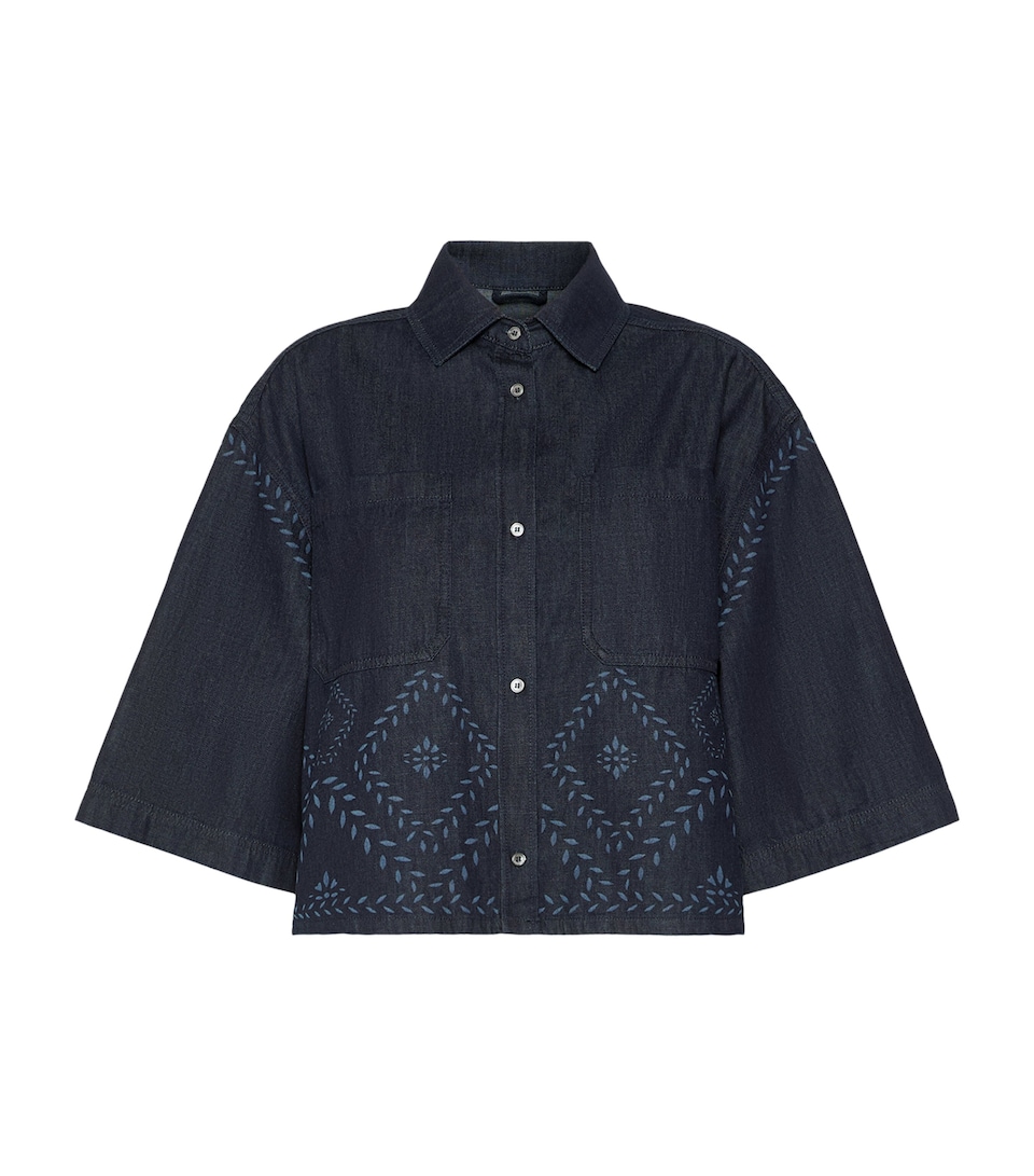 Weekend Max Mara Womens Alare Denim Shirt Navy