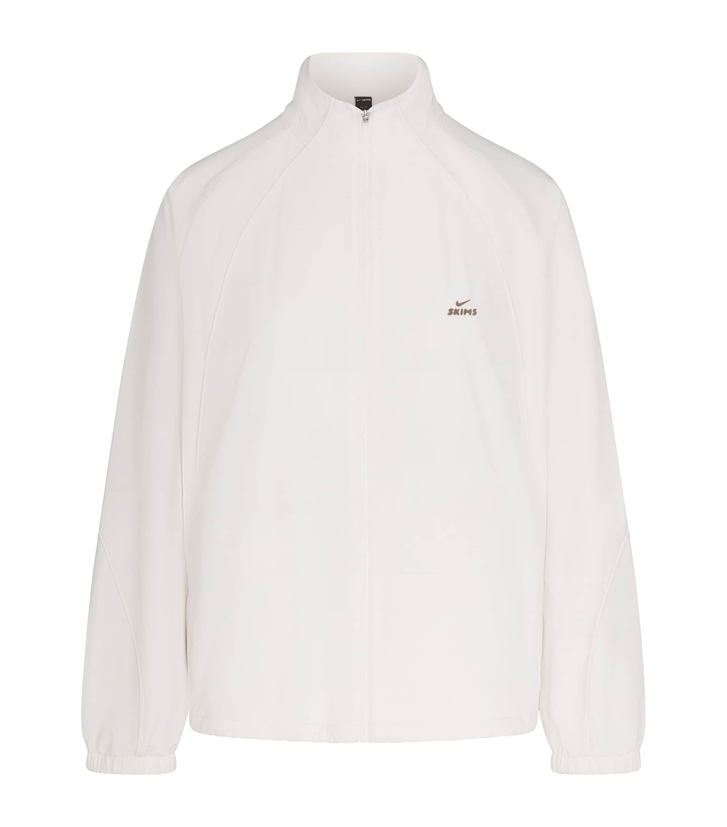 NikeSKIMS Womens NikeSKIMS Oversized Track Jacket Ivory