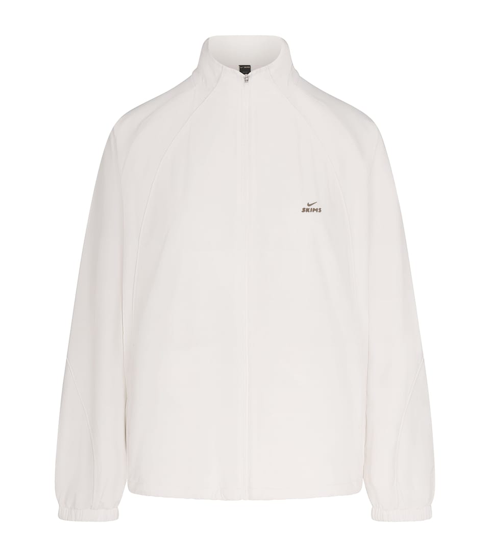 NikeSKIMS Womens NikeSKIMS Oversized Track Jacket Ivory