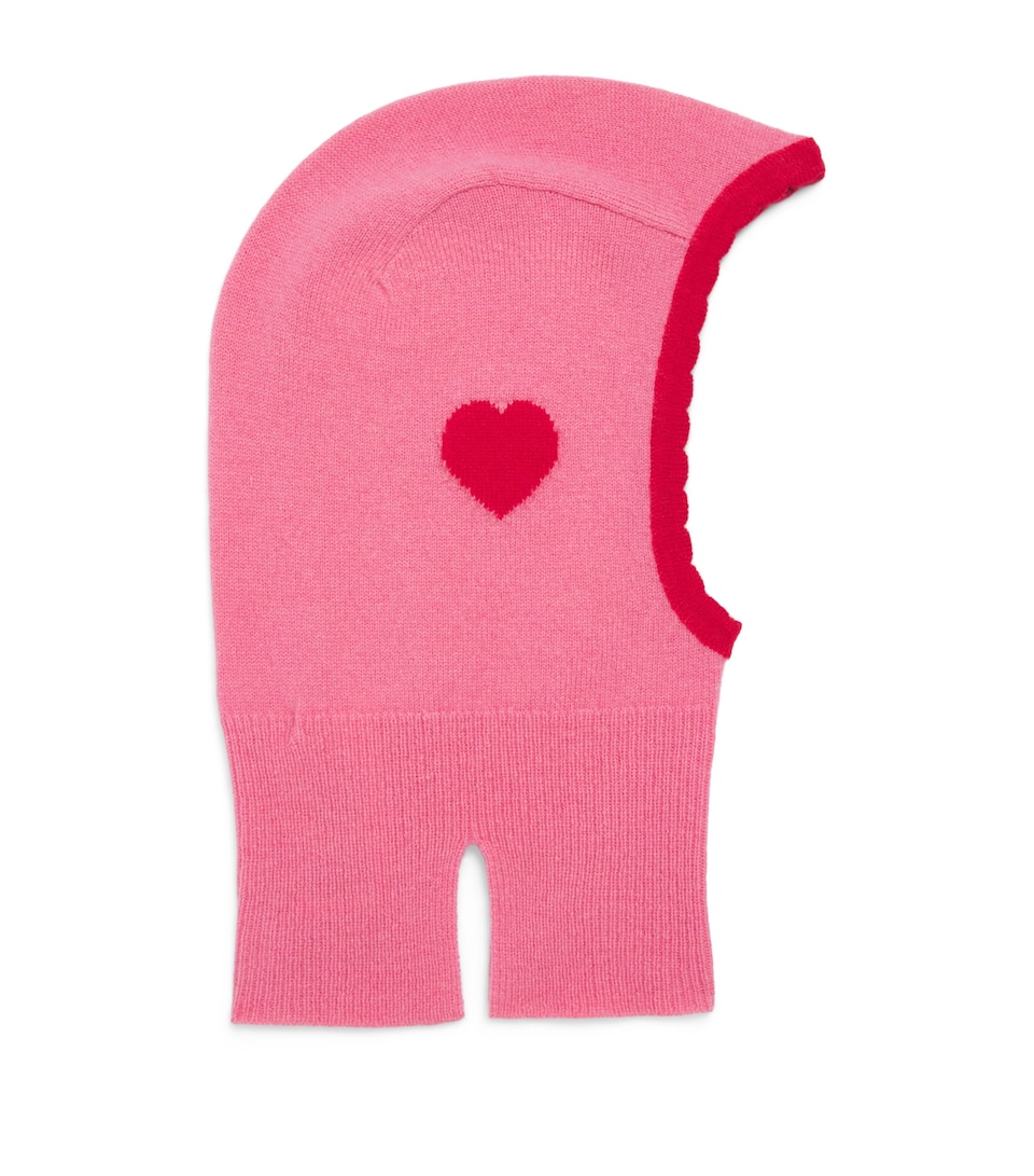 KONGES SLOJD Wool Heart Balaclava (2-8 Years) Pink