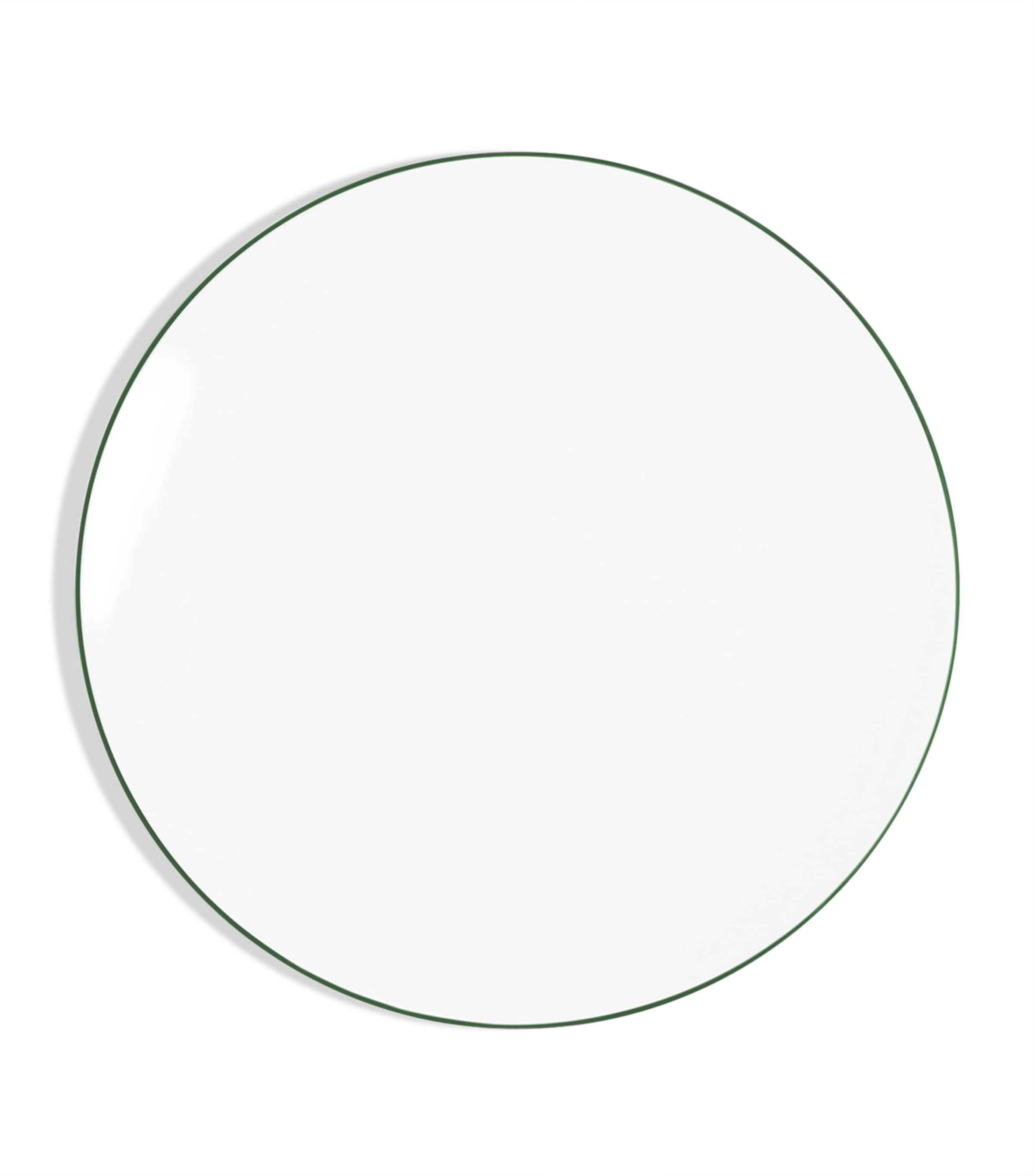 Richard Brendon Bone China Line Bread Plate (16cm) Forest Green