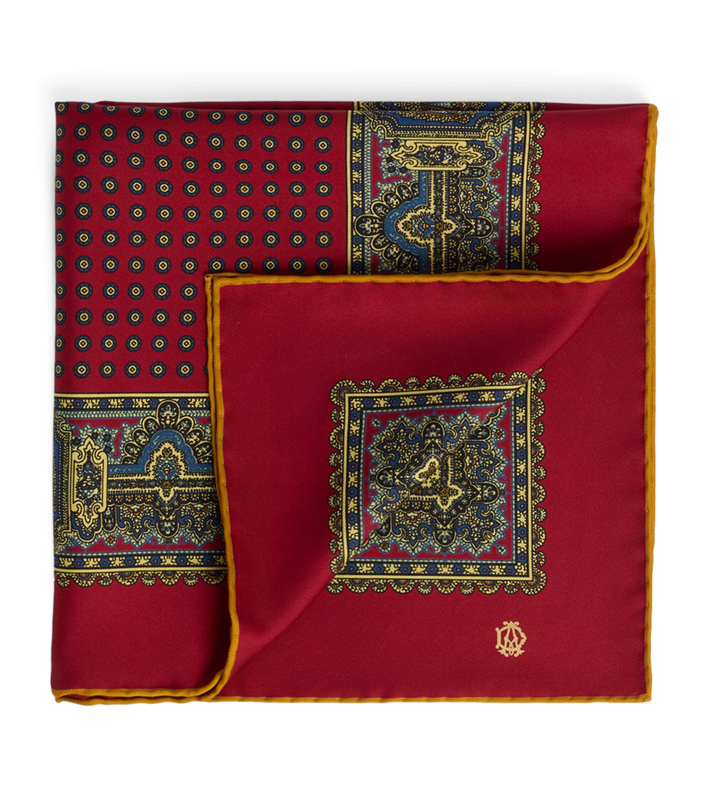 Dunhill Silk Printed Neckerchief Red
