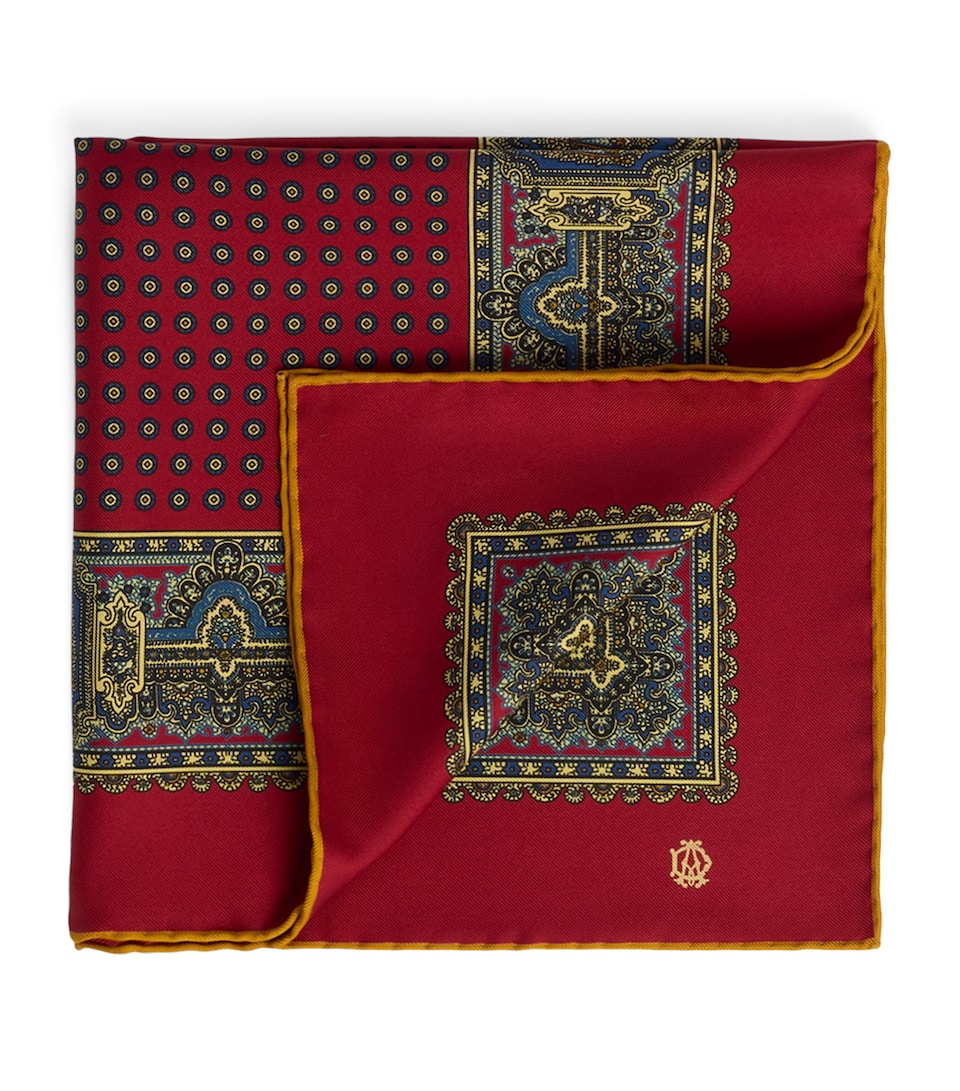 Dunhill Silk Printed Neckerchief Red