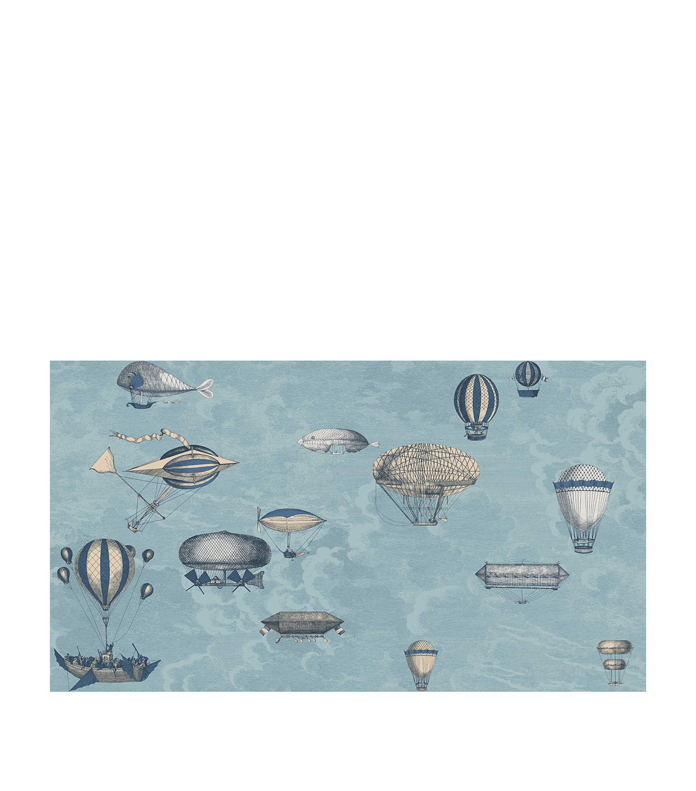 x Fornasetti Set of 2 Macchine Volanti Wallpaper Rolls