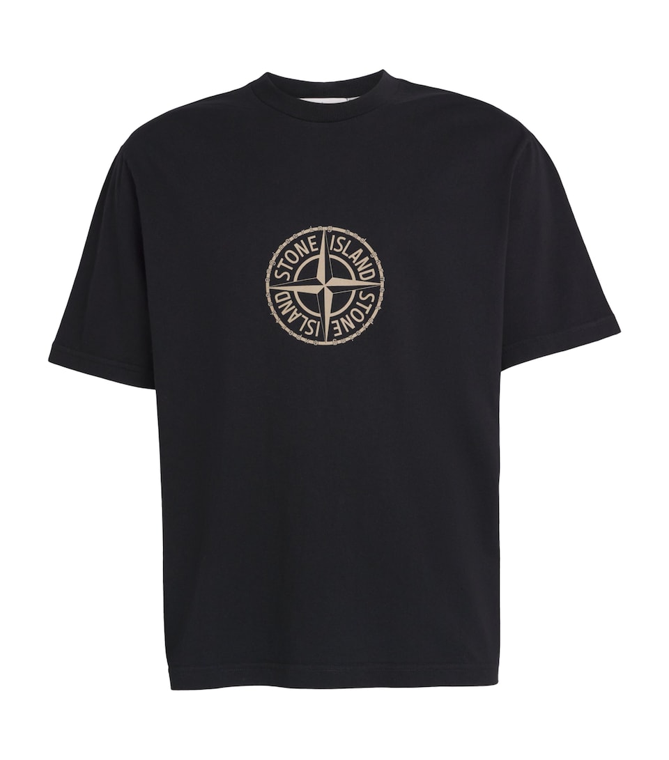 Stone Island Mens Cotton All Around Compass T-Shirt