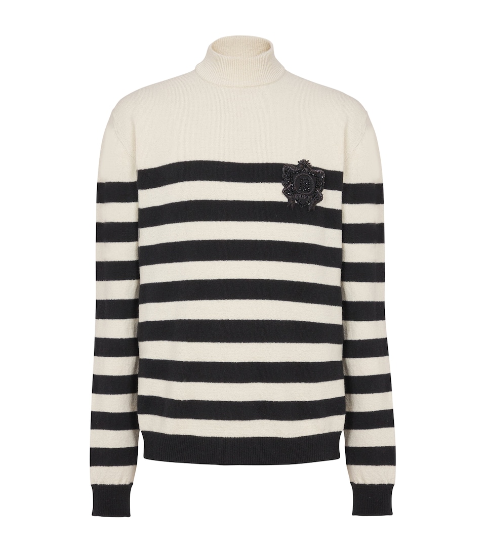Wool-Cashmere Stripe Mariniere Sweater