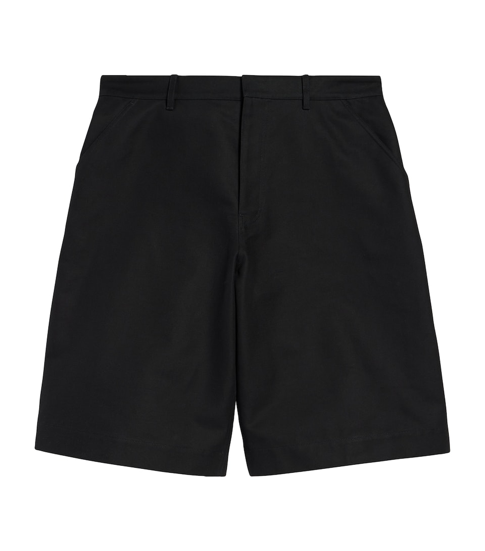 Balenciaga Mens Cotton Bermuda Shorts