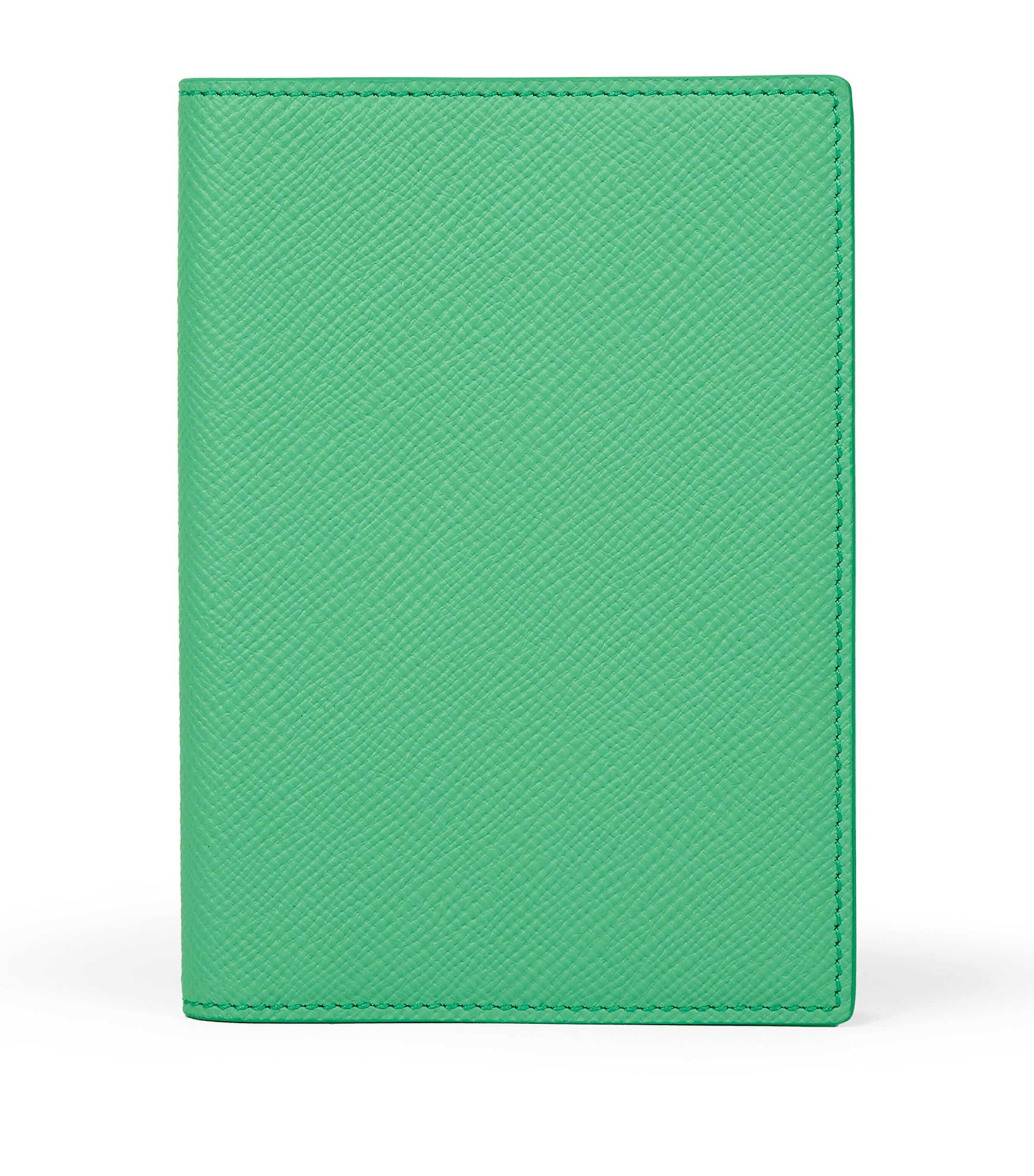 Smythson Leather Panama Passport Cover Shamrock