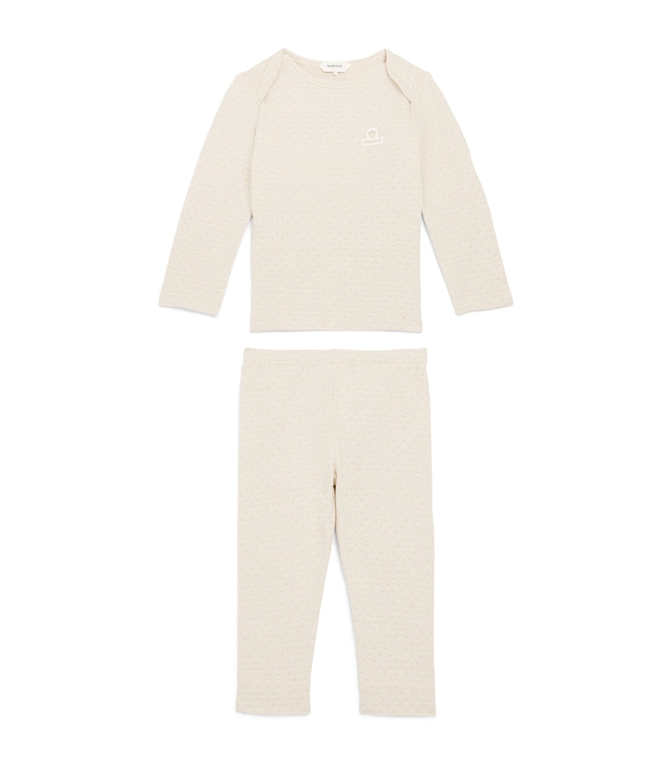 Versace Kids Cotton Jacquard Pyjama Set (1-18 Months)