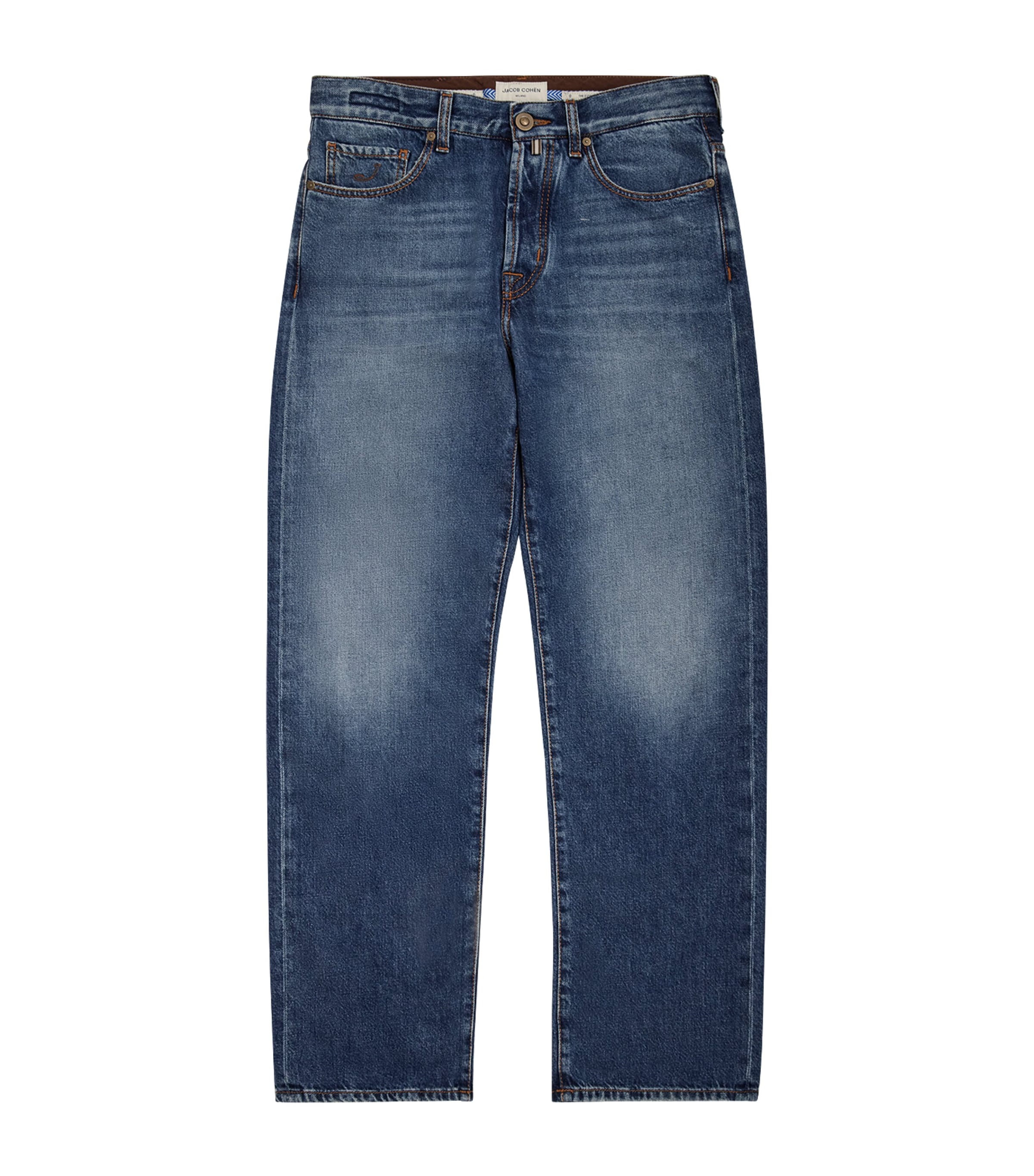 Jacob Cohën Mens Chris Straight Jeans Vintage Lgt Blu