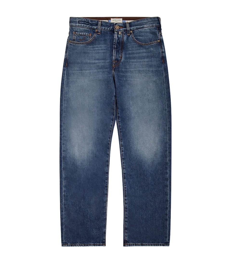 Jacob Cohën Mens Chris Straight Jeans Vintage Lgt Blu