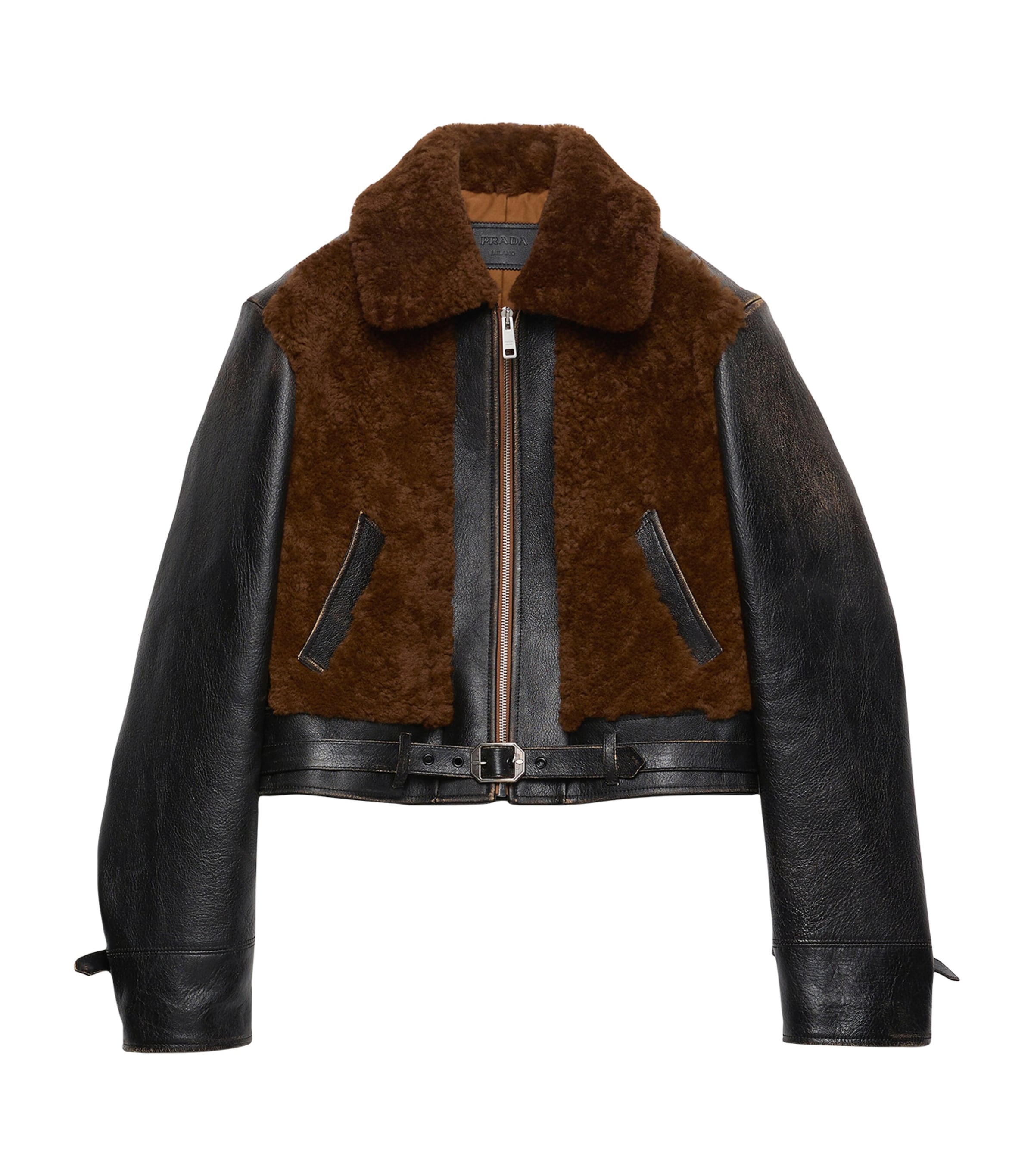 Leather-Shearling Jacket