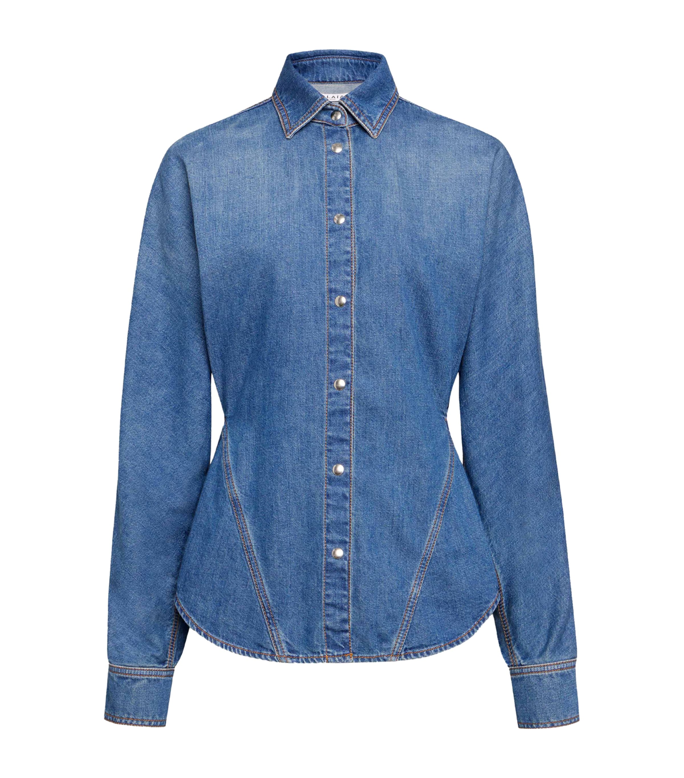 Curved Denim Shirt