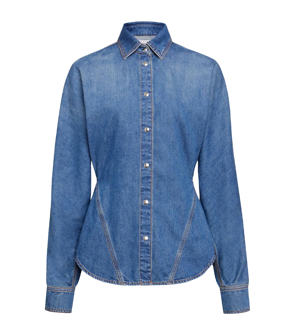 Curved Denim Shirt