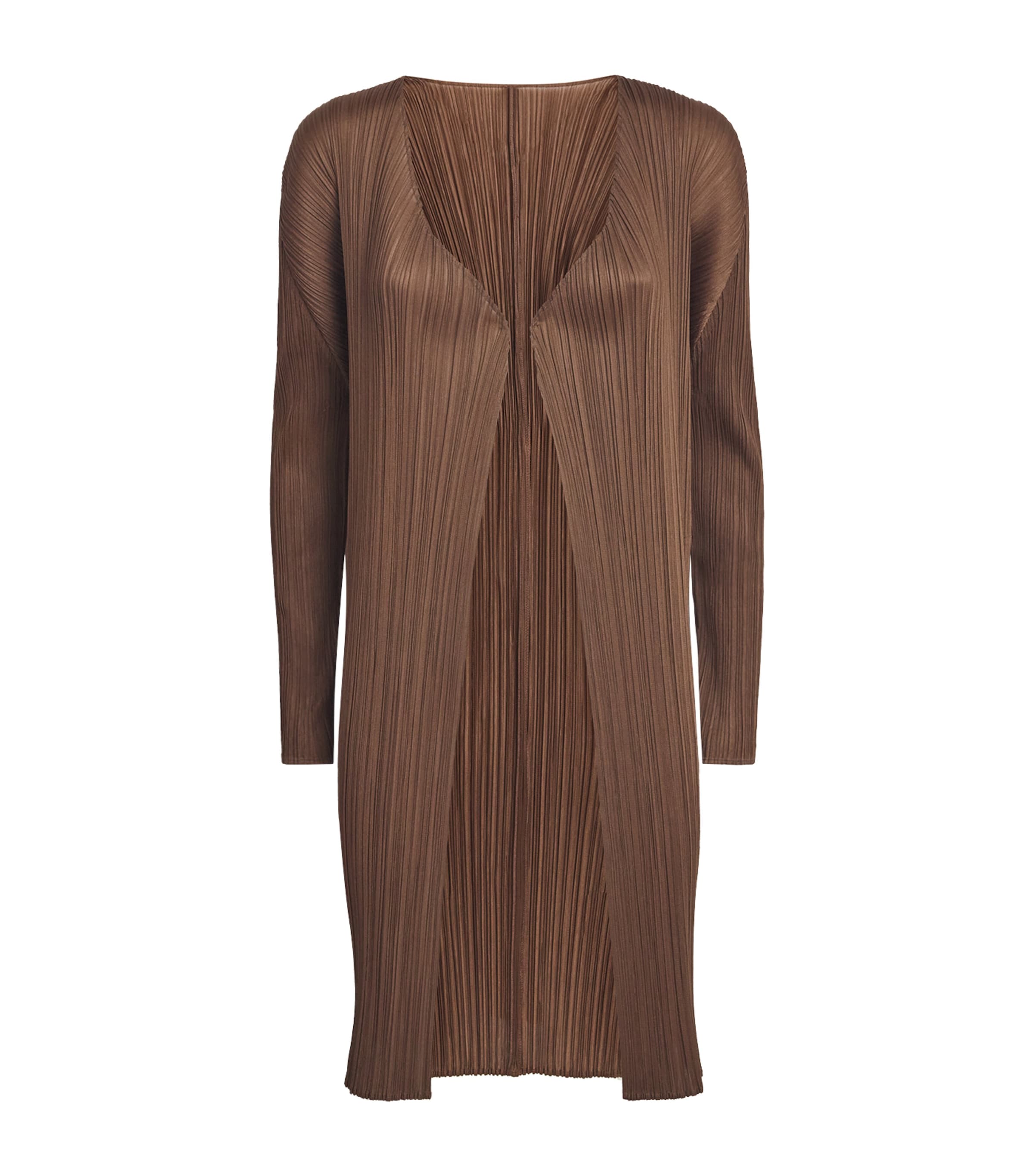 Pleats Please Issey Miyake Womens New Colorful Basics Longline Cardigan