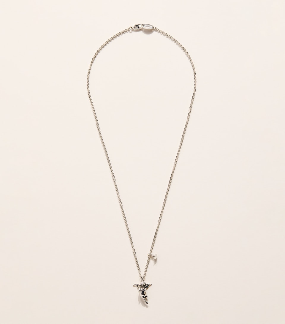 Vivienne Westwood Putti Pendant Antq Plat/plat