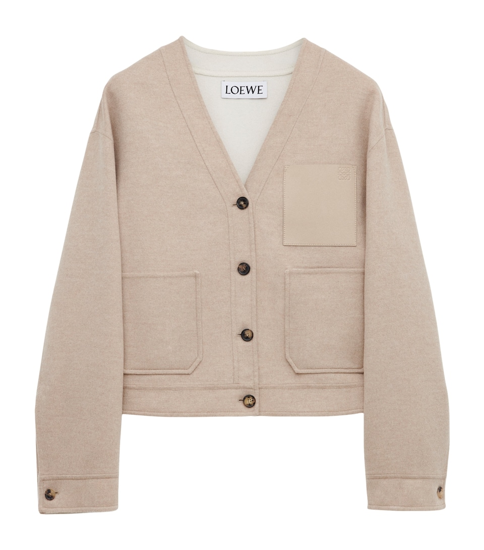 Wool-Cashmere Anagram Cardigan