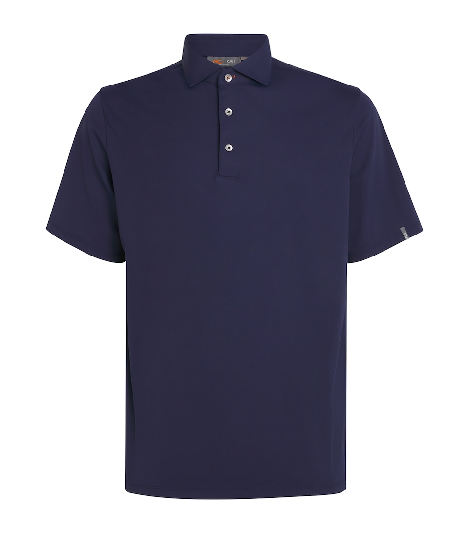 KJUS Mens Cool Point Polo Shirt Atlata Blue