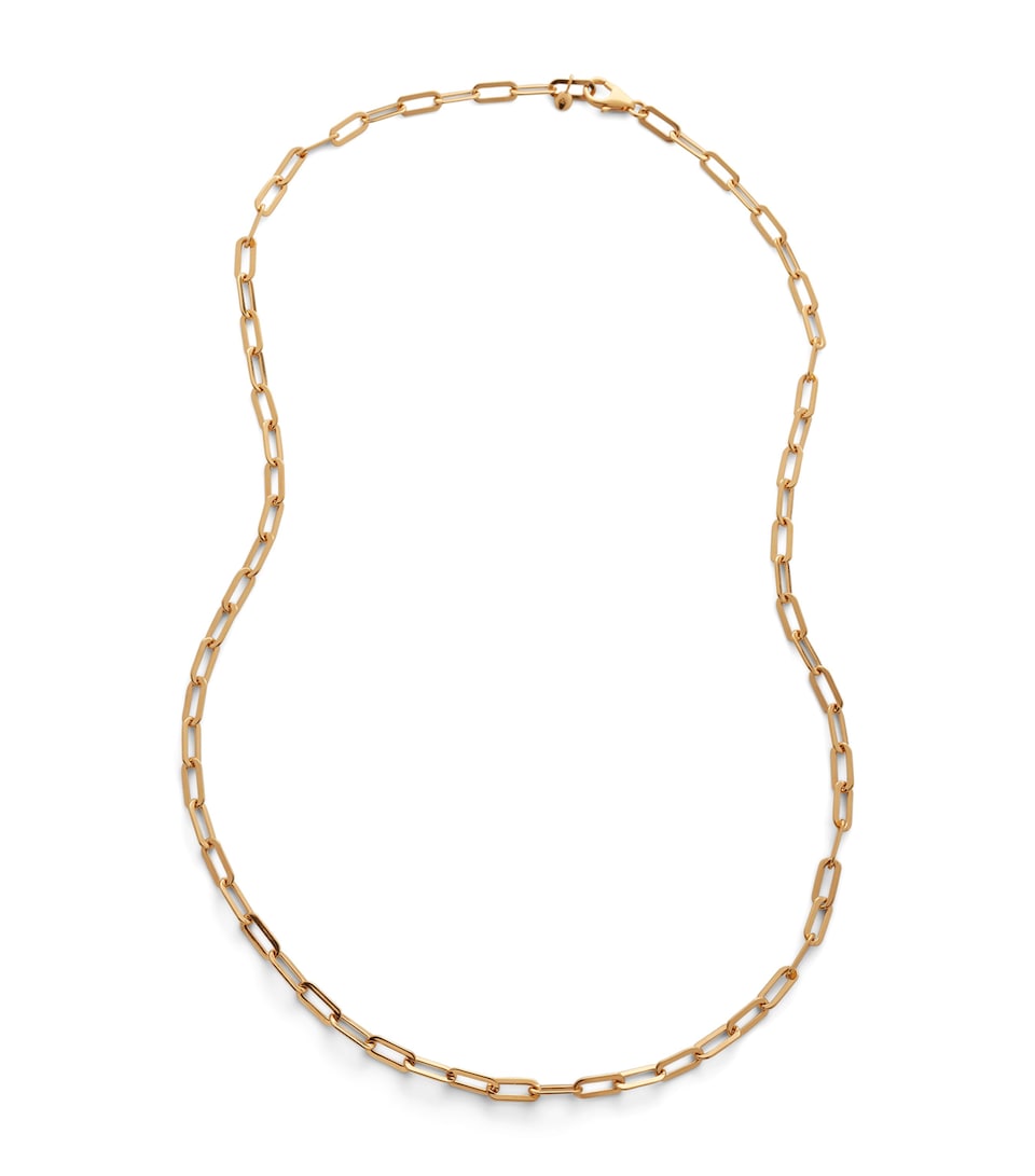 Monica Vinader Gold Vermeil Paperclip Chain Necklace Gold Vermeil
