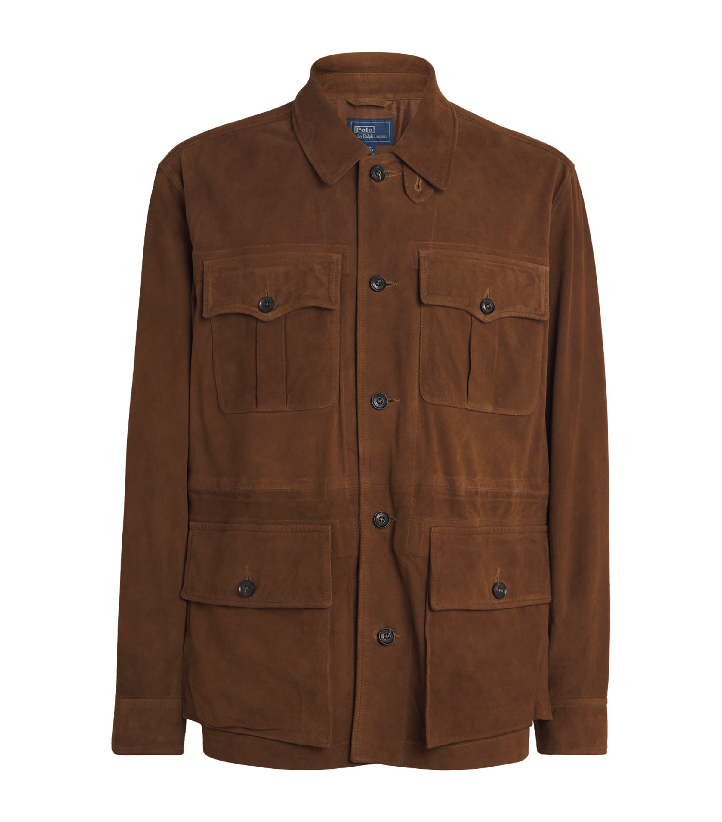 Polo Ralph Lauren Mens Suede Jacket Smith Brown