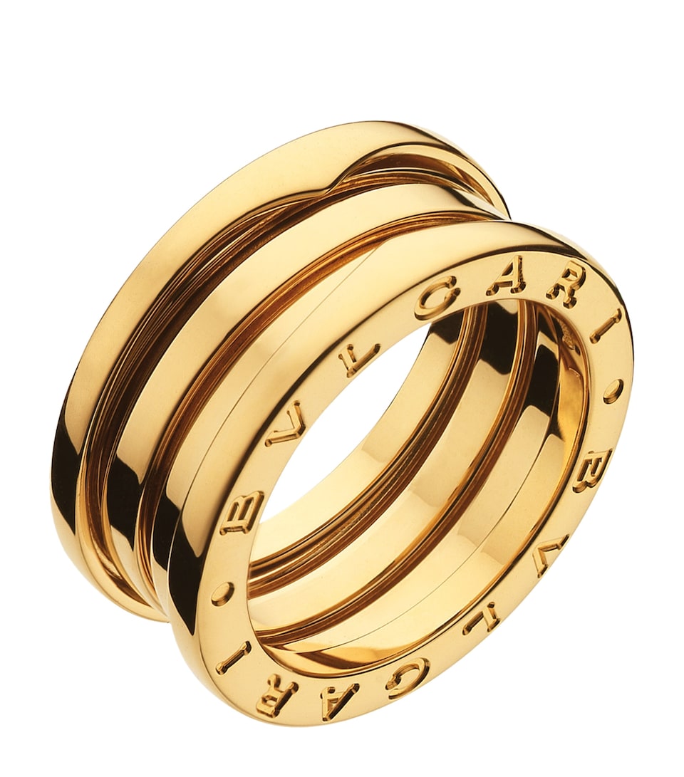 Yellow Gold B.zero1 Three-Band Ring