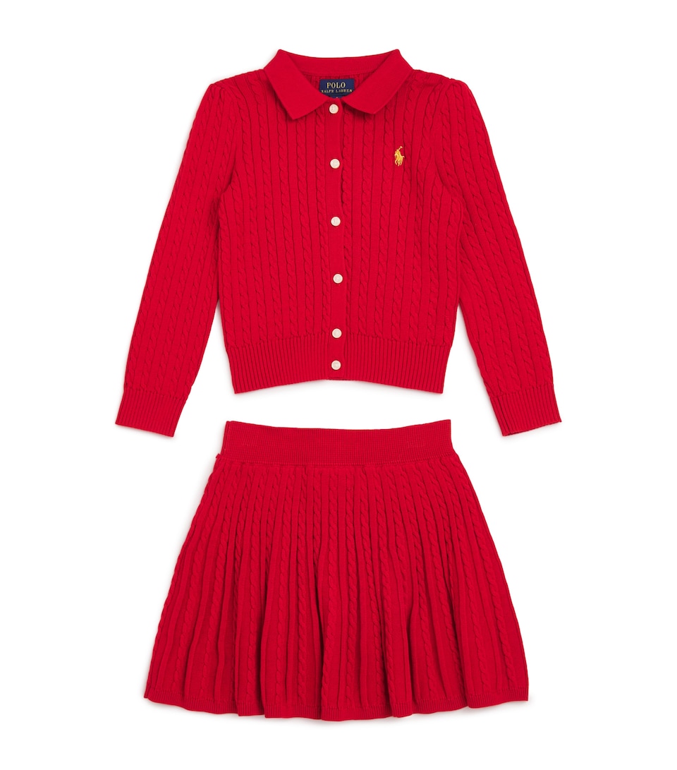 Cotton Cardigan and Skirt Set (2-7 Years)