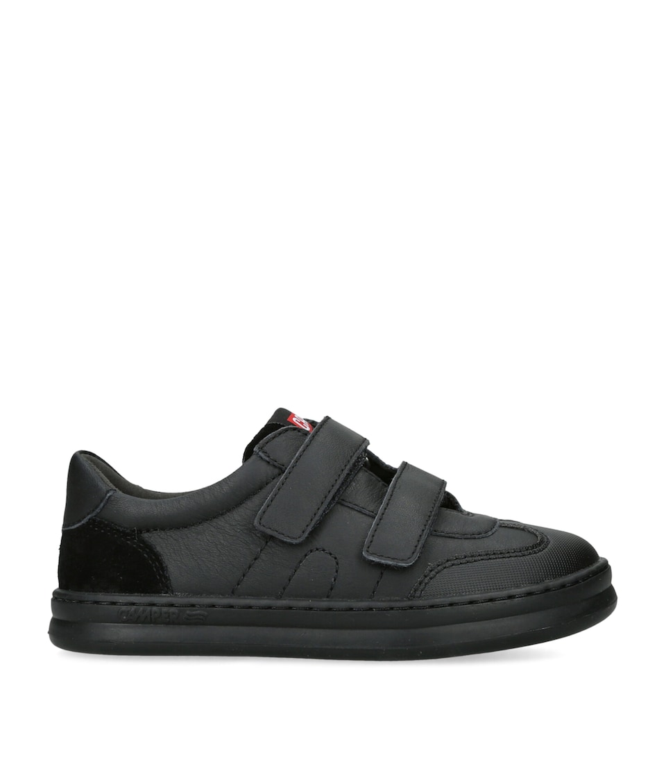 Camper Leather Pelotas School Shoes Black