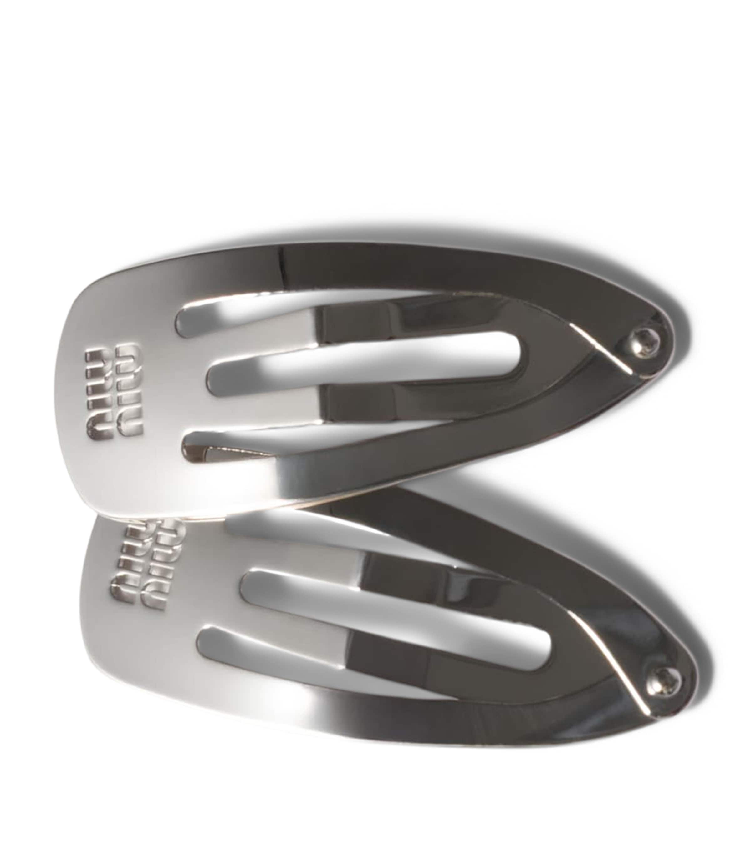 Miu Miu Metal Logo Hair Clips