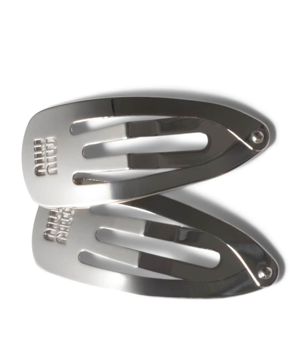 Miu Miu Metal Logo Hair Clips