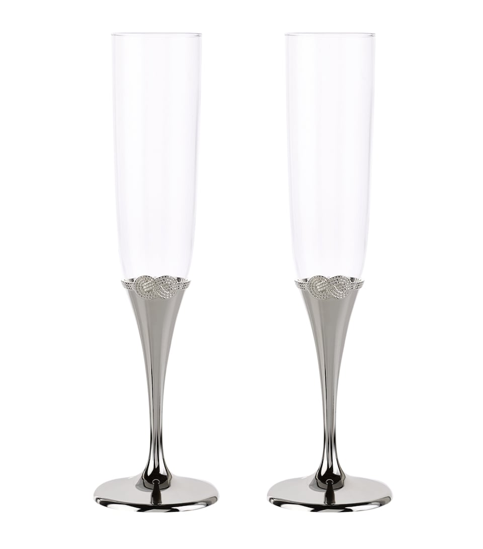 Set of 2 Infinity Champagne Flutes